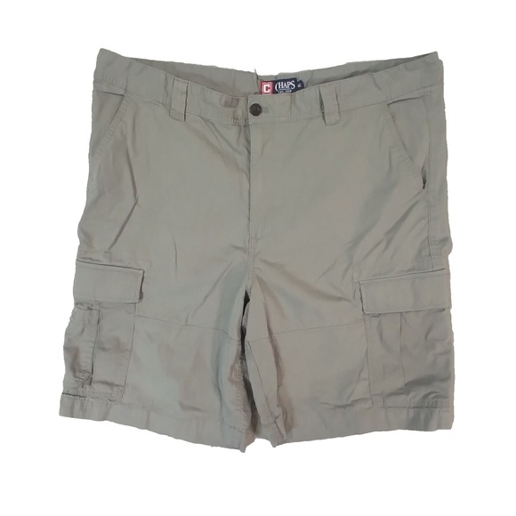 Chaps Other - Chaps Ralph Lauren cargo shorts men's 38 x 11 gray cotton outdoor urban preepy